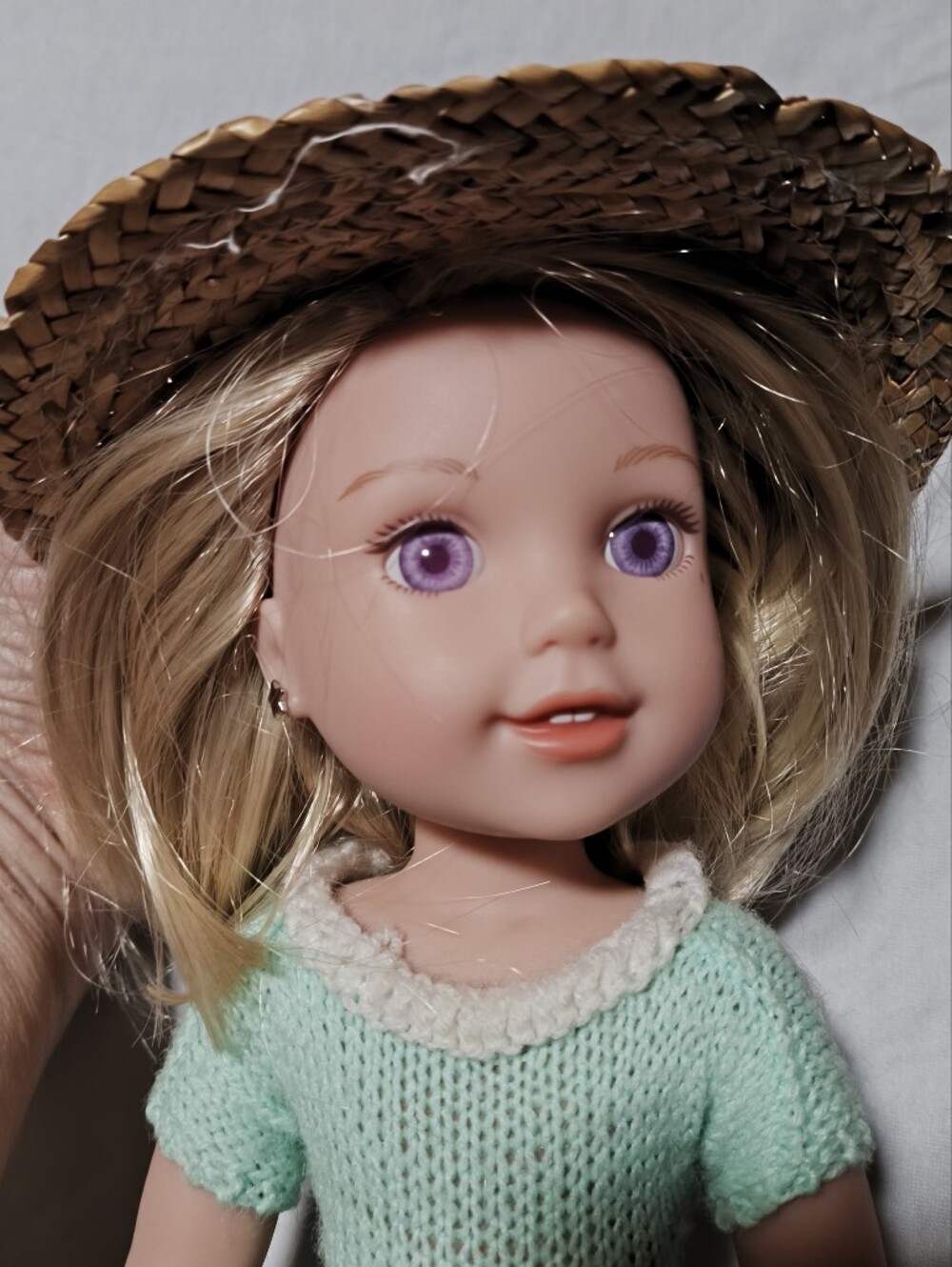 American Girl with Violet Eyes